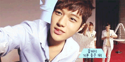 chandoo:   ever looked in the camera and gotten shocked at how good looking you were?yeah, me neither myungsoo has  