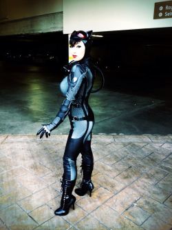 nerdsexins:  springsteenjedi:  Comic-Con 2012 looks to be on the right track, the Gorgeous Yaya Han giving Anne Hathaway a run for her money  GREAT. I would have much rather seen something like this in the new movie than the halloween costume looking