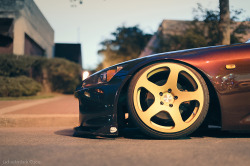 automotivated:  A sweet set of Rotiforms on a slammed S2000 (not on air btw) at the Glen Cove cruise night. (by xstartxtodayx)