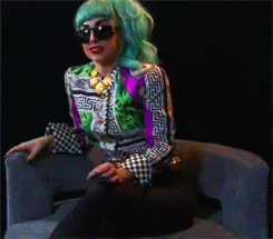 fame-liquor-love:  Gaga receiving boxing gloves on an australian interview 