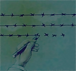 wildbliss:  sshithappenss:   The difference between Freedom &amp; Slavery is one thin line.  woah.  my jaw literally dropped wow 