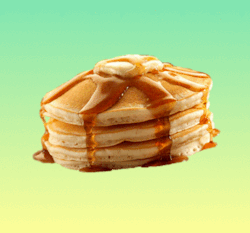 shakingfoodgifs:  follow shakingfoodgifs!  &ldquo;I like to make pancakes, they are so very tasty, I could eat them all day, because they&rsquo;re so very tasty&rdquo; -GIR2007