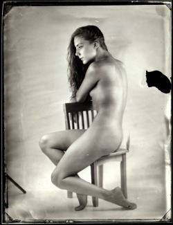 The scan from the ambrotype I posted a couple days ago. God I love collodion wetplate. EDIT: This is an approximately 15 second pose with about 8 flashpops in addition to the modeling light.