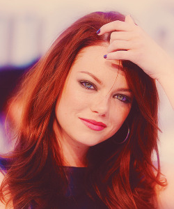Emma Stone. Wanted to reblog it from builtforspeed but I liked this version better.