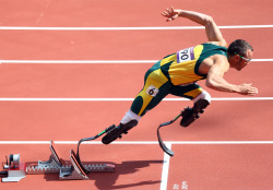 gettyimages:  Oscar: Oscar Pistorius of South Africa competes in the Men’s 400m Round 1 Heats on Day 8 of the London 2012 Olympic Games at Olympic Stadium on August 4, 2012 in London, England. Photo by: Paul Gilham/Getty Images 