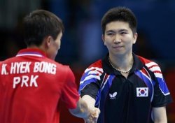 argonautic:  typette:  North Korean and South Korean table tennis players shake hands after South Korea won ….wow. And nbc didn’t cover that at all.  This is a huge symbolic gesture, and ONCE AGAIN, NBC drops the ball. It’s so incredibly, fucking