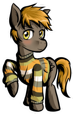 chocolatepony:  Wanted to draw random OCs, so here is Umber. I just think ponies in sweaters look cute. :3  OOOH MY GOSH chocopony aaaaah! god i like the black line styling lsifjes THANK YOOOOU