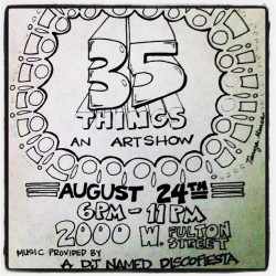 Hope to see you there! #artshow #BDparty #DJ #music (Taken with Instagram)