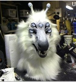 clockworkcreature:  Face furred, basic painting laid in, and now attaching the hood. 