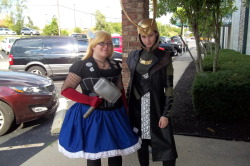 omegasupersoldier:  somelikeitblue:  Loki and Lolita Thor may have gone bowling tonight.  Maybe.  And let’s just say, they weren’t too fond of the shoes.  ^_~ More to come!  In the mean time, check out my lovely Lolita Thor’s Facebook page! 