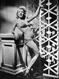 Melba    aka. “Toast of the Town”.. Early promo photo scanned from the pages of ‘Cavalcade Of Burlesque’ magazine..