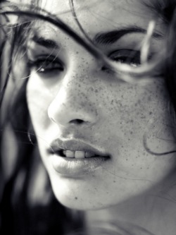 Babe with freckles.