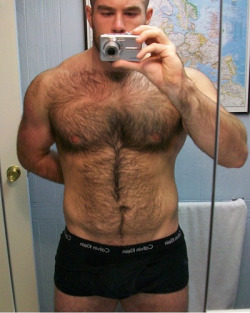 mykindofhotmen:  Who else wants to get lost in that forest of body hair? 