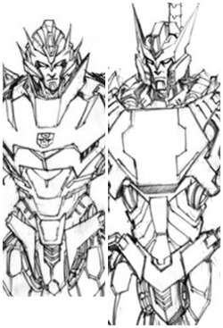 ldnaiuke:  comparison :) I just noticed that Drift actually has very-very long waist O.o And llooks like it’s only reason why he’s taller than Rodimus ;)  And, OMG, I never realized that Drift’s shoulders are soo wide ^_^   