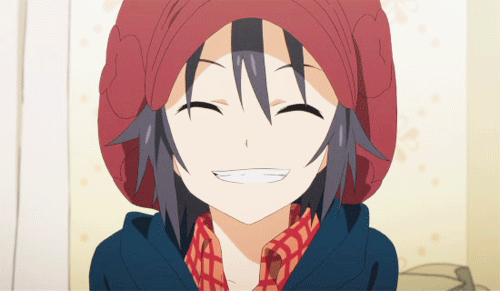 Smug Smile GIF  Smug Smile Evil  Discover  Share GIFs  Albedo Evil  anime Anime smile