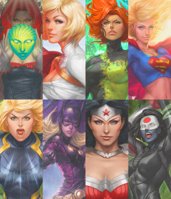 liquidxlead:  carolferriss:  DC Ladies by Stanley Lau  Stanley Lau is the tantamount of talent &amp; he represents a vital goal in my life. There I said it. :3