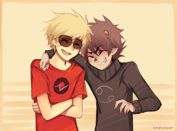 ikimaru:  just wanted to draw these two laughing at somethinG  felt like bringing this back now oh