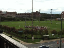 encule-branleur:  The moment when the Marching Chiefs are practicing right outside your window. So glad I live so close to campus.(:  aw yeah. im the tuba furthest to the left. wore some nice little shorts today too&hellip; lol