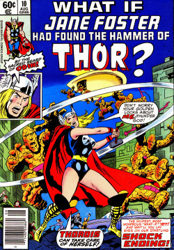 alltheladiesyouhate:  balderodinsons:  Remember that time Jane Foster became Thor goOD LORD  i must add it to my “what if” collection  THORDIS.  YESSSSSS.