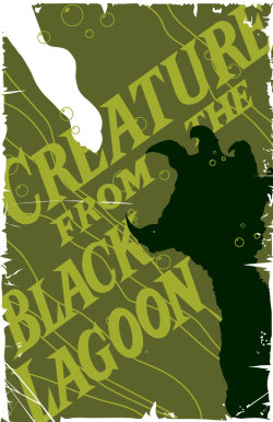 minimalmovieposters:  Creature from the Black Lagoon by 4gottenlore