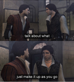 gamingtranscribed:   Ezio really has a way with the ladies.   