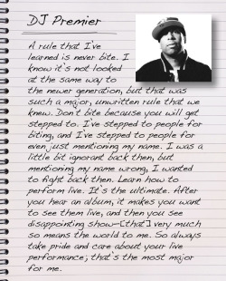 DJ Premier: A Rule I&rsquo;ve Learned in the Game 