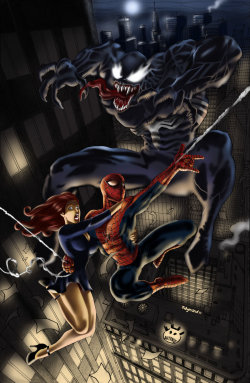youngjusticer:  “Hold on, Mary Jane!” Spider-Man 3, by Lui Antonio and Raymond Ariola. 
