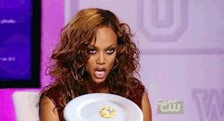 thatfunnyblog:  tyra hoovering up a cookie. lol. idk it was funny in my head Funny Stuff you like?