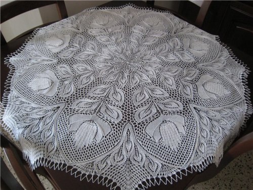 lace knit tablecloth pattern