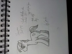 icy-sparks:  icy-sparks:  I am the best person at drawing ponies during lecture.  Evening reblog. Should I try crosshatching more?   DANG MAN!  When did you&hellip;wha&hellip;that&rsquo;s&hellip;really good.  The crosshatching is a really cool effect.