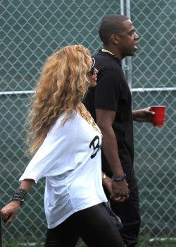 chelebelleslair:  Jay-Z and Beyonce seen at the Made in America Festival