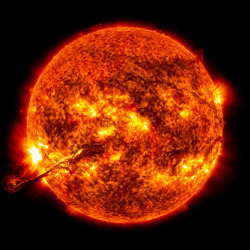 sirmitchell:   On August 31, 2012 a long filament of solar material that had been hovering in the sun’s atmosphere, the corona, erupted out into space at 4:36 p.m. EDT. The coronal mass ejection, or CME, traveled at over 900 miles per second. The CME