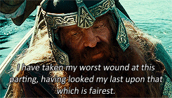 belgoroth:  samandriel:  confusedtree:  10followedfelagund:     The Lord of the Rings Meme | ten scenes (2/10) Farewell to Lórien.    This is my favorite fucking scene.  If you’ve read the Silmarillion, you know who Fëanor was. If you don’t, Fëanor