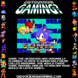didyouknowgaming:  Sonic The Hedgehog. 