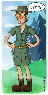 steveholtvstheuniverse:  loudchai:  Maybe it’s just the vodka and orange talking but I think Sniper would be an awesome Park Ranger in Gravity Falls. ThisisdumbIknow.  I like this. I like this a lot.