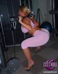 a sissy, always has her ass projected out and has heels to keep them projected&hellip;.no matter where she is&hellip;.especially in gyms where there are many hot strong daddy&rsquo;s