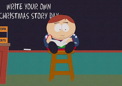 blue-cap:  Woodland Critter Christmas: The episode where Cartman wrote Style fanfiction and read it to the class 