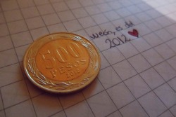 lanzatealabismo:  encontré una moneda del 2O12 weón*-* slkdjfgsdkjf 
