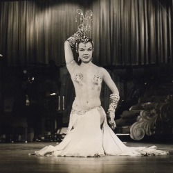  Nejla Ates In performance at the ‘Latin Quarter’ nightclub in NYC; sometime in the mid-1950’s.. 