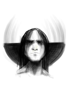 Marylin Manson always causes me to draw random men with long hair :I