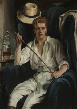 William Bruce Ellis Ranken (British, 1881-1941):  The Young Polo Player (1920), Oil on canvas, 128 x 101 cm. Blackburn Museum and Art Gallery, Blackburn, Lancashire.