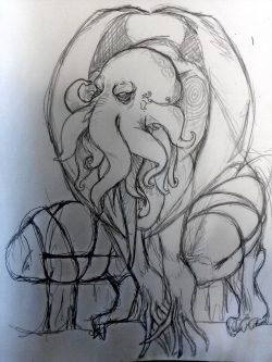 Cthulhu study for a clay&rsquo;s figure - I&rsquo;m gonna die xD