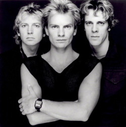 The Police (Andy Summers - Sting - Stewart Copeland)  Photo by Terry O'Neill 1983