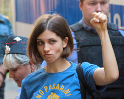 bourgeoisdecadences:  Nadya Tolokonnikova of Pussy Riot.