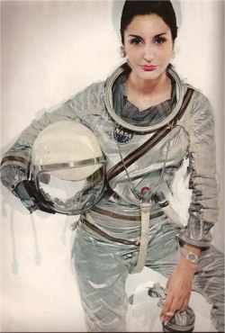 jeanjeanie61:  Naty Abascal - Harper’s Bazaar April 1965 Photo By Richard Avedon http://www.iainclaridge.co.uk  Of course.  This is what I always look like when I pull off my space helmet.