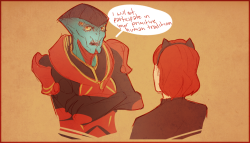 weissidian:  Javik won’t be having any of your shit today, Shepard. 