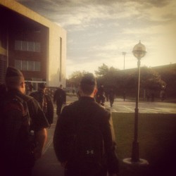 Regimented reality #regiment #mma #academy #college #fall #2012 #mondaymonday (Taken with Instagram)