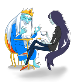  Ice King: Heh, you know, it’s funny. This feels so familiar, but I don’t know why. Do… Do you feel it, too? Marceline: …Somewhat. 