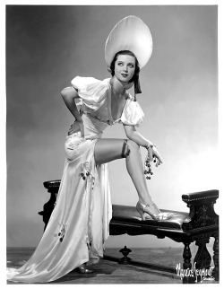 Lee Bennett Vintage promo photograph of Ms. Bennett, dated from October 1936.. She was one of many showgirls that appeared regularly at the World Famous ‘Chez Paree’ nightclub in Chicago..