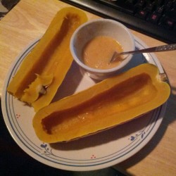Delicata squash with a chili lime dip. Its official. I&rsquo;m a squashmancer.
